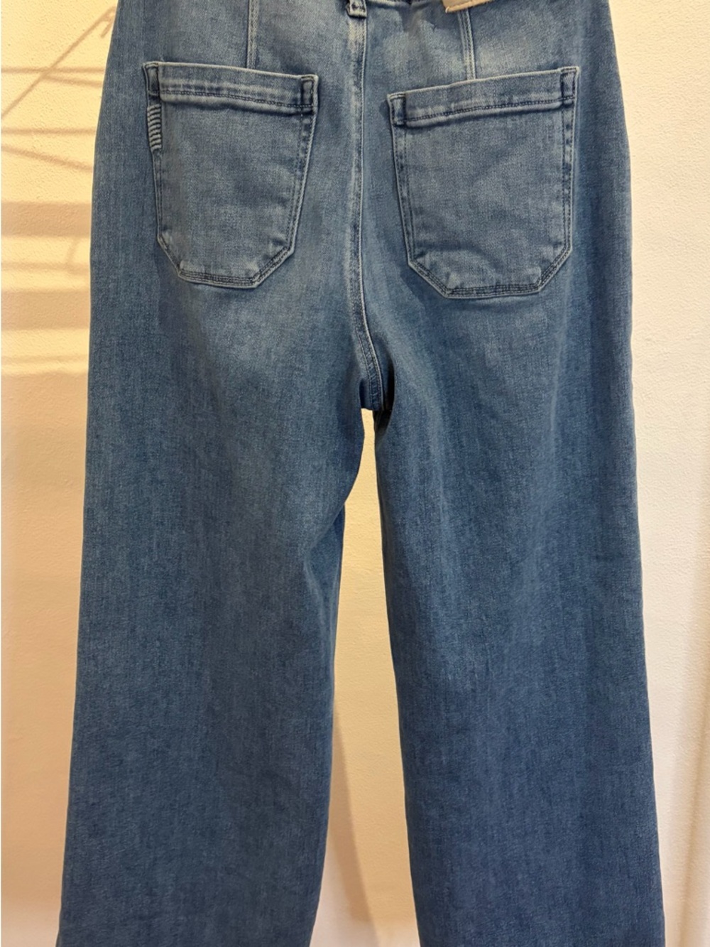 PAIGE Light Blue High-Rise Wide Leg Jeans - Picture 3 of 5